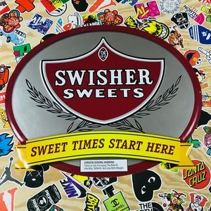 Rare Swisher Sweet Aluminum Sign